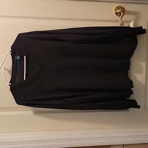 Perry Ellis dark charcoal gray Vneck long sleeve pullover sweater XXL EUC